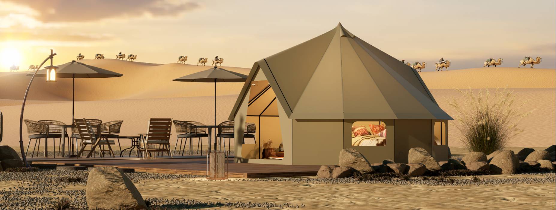 西安区露营酒店帐篷产品